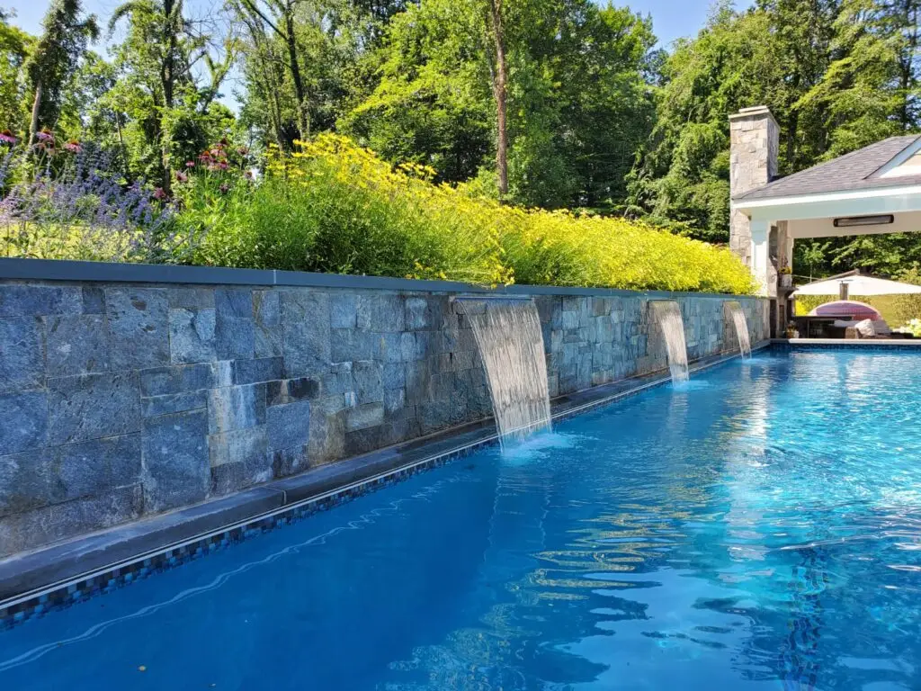pool waterfall